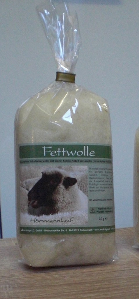 Fettwolle (aus Schafschurwolle)